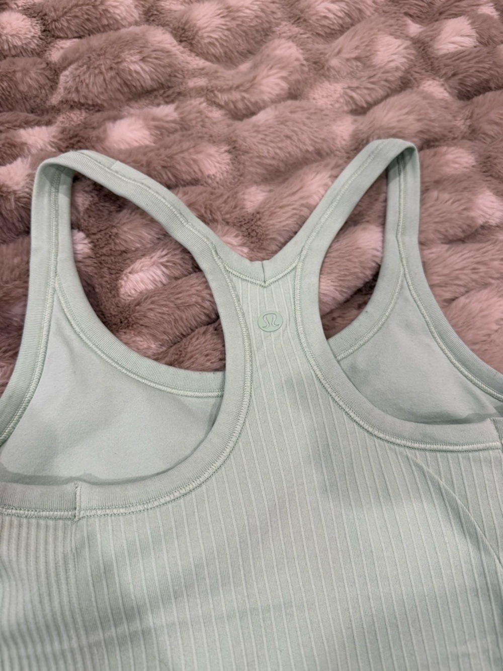 Lululemon Ribbed Racerback Tank - Light Mint - Picture 2 of 2